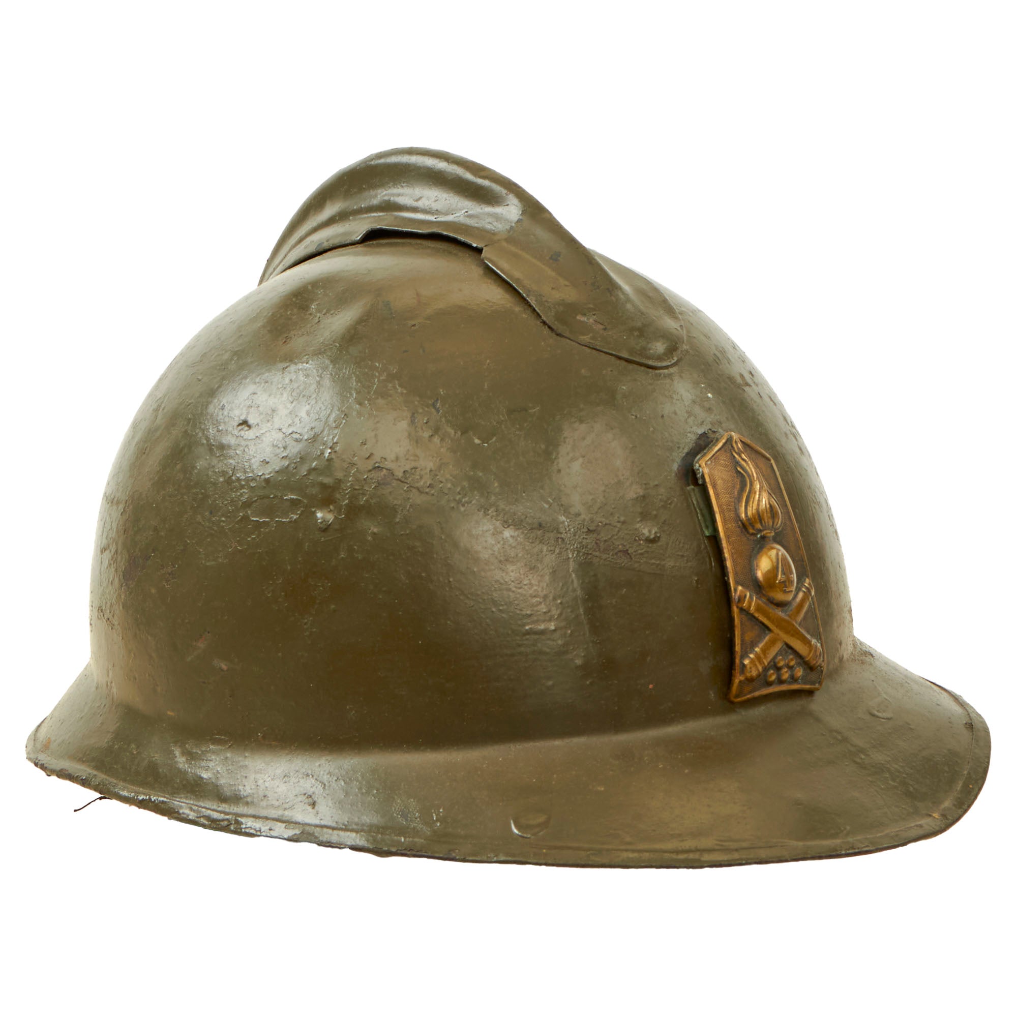 vintageHELMUTLANG KHAKIフードmade in Italy Original Italian WWI / 1920s “Lippmann Model” Adrian Helmet with