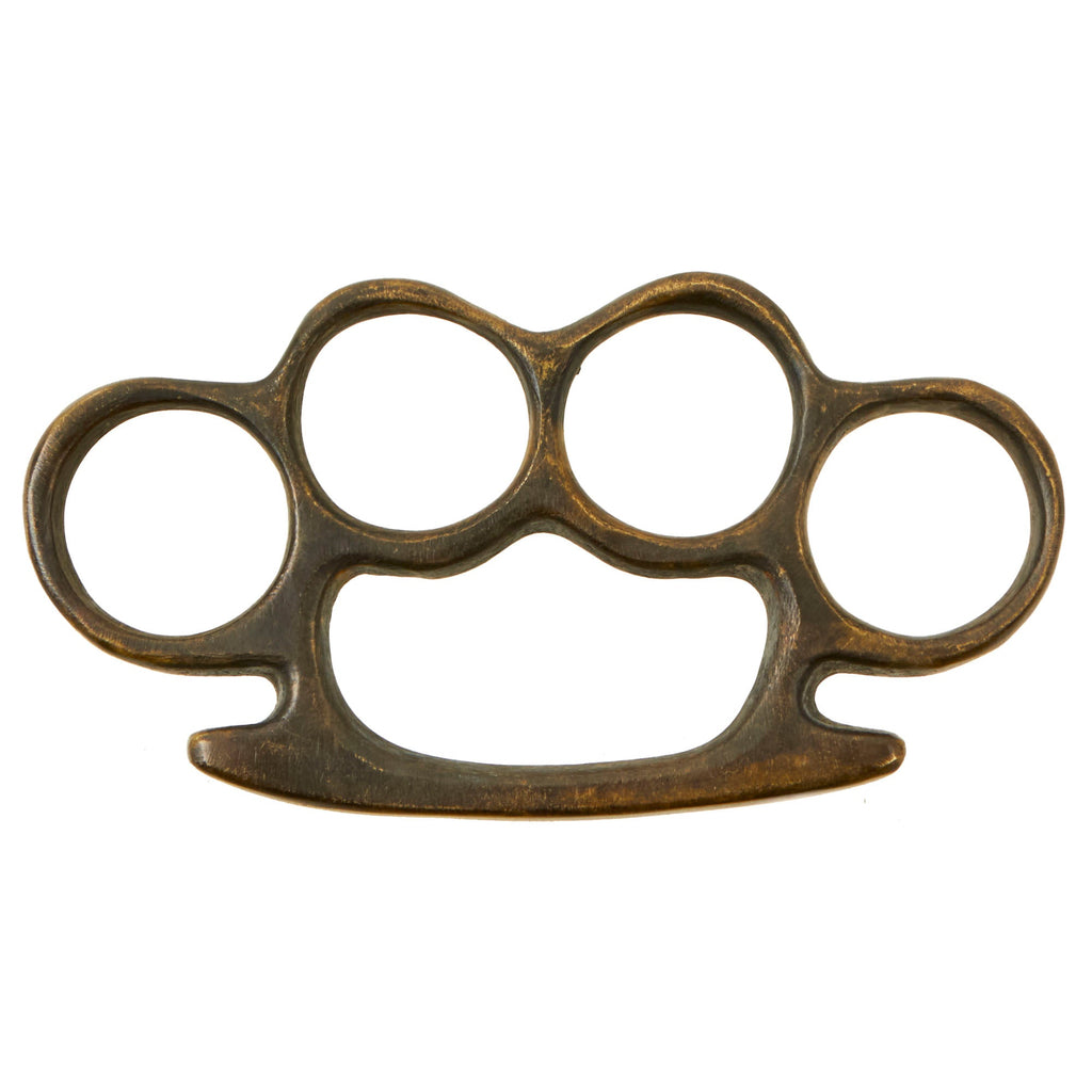 Original U.S. WWII Custom Made Cast Brass Knuckle Dusters Original Items