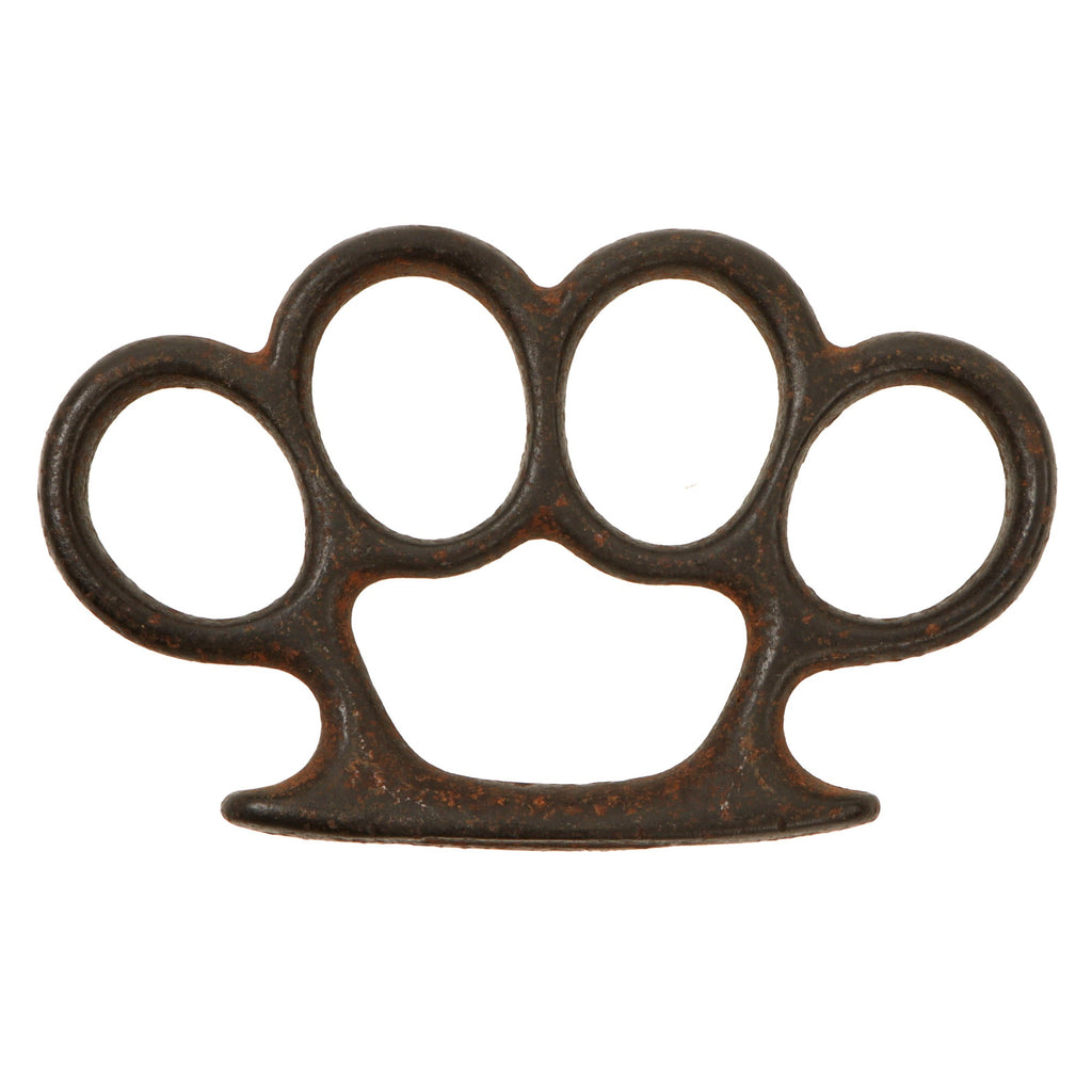 Original U.S. WWII Custom Made Cast Iron Knuckle Dusters Original Items