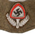 Original German WWII RAD National Labor Service Officer M38 Wool Overseas Cap with Flatwire Insignia Original Items