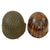 Original U.S. WWII 1945 M1 McCord Rear Seam Swivel Bale Helmet with M44 Net and Firestone Liner Original Items