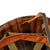 Original U.S. WWII 1945 M1 McCord Rear Seam Swivel Bale Helmet with M44 Net and Firestone Liner Original Items