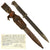 Original German WWII French 98k 1942 Bayonet by Châtellerault with Letter of Provenance, Scabbard, and Frog - Matching Serial 252 l Original Items