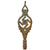 Original German WWII National Socialist State Veteran's Association Flag Pole Finial with Socket - NSRKB Original Items