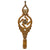 Original German WWII National Socialist State Veteran's Association Flag Pole Finial with Socket - NSRKB Original Items