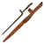 Original U.S. WWII Rare M1941 Johnson Rifle Spike Bayonet with Leather Scabbard Original Items