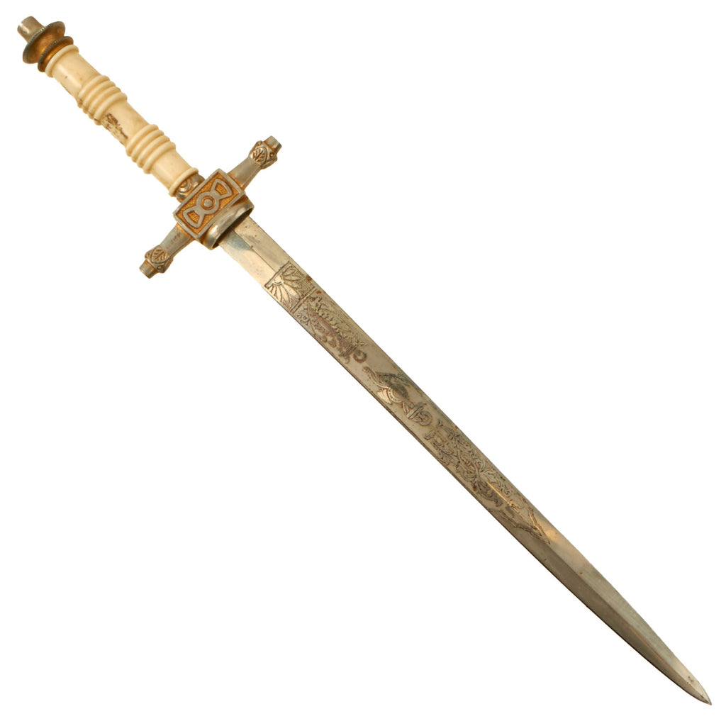 Original Dutch Pre-WWII Era German-Made M1888 Naval Midshipman’s Dirk by E. & F. Hörster of Solingen Original Items