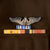 Original U.S. WWII AAF Named Bombardier Captain’s Uniform with Theater-Made Bullion 5th & 7th Air Force Patches - W.P. Michl Original Items