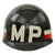 Original U.S. Vietnam War 572nd Military Police Battalion M1 Helmet Liner - Decals Original Items