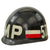 Original U.S. Vietnam War 572nd Military Police Battalion M1 Helmet Liner - Decals Original Items