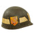 Original U.S. Vietnam War 504th Military Police Battalion Worn WWII M1 Helmet Liner by Westinghouse Original Items