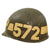 Original U.S. Vietnam War 504th Military Police Battalion Worn WWII M1 Helmet Liner by Westinghouse Original Items