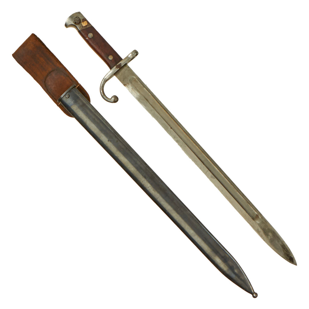 Original WWI U.S. Long No.5 Bayonet for the French Fusil Remington modèle 1914 Export Rifle with Scabbard Original Items