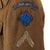 Original U.S. WWII 88th Infantry Division Uniform & Trench Art Shell Group with Outstanding Painted Blue Devil Clovers - Pfc. Charles Conover, Co. F, 349th Infantry Regiment Original Items