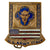 Original U.S. WWII 88th “Blue Devils” Infantry Division Italian-Made Enamel DI Pin with U.S. Army Italy Scroll - Rare Original Items