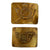 Original Spanish-American War Pair of M1886 Spanish Regulars Belt Buckles - Crossed Rifles & JJ Original Items