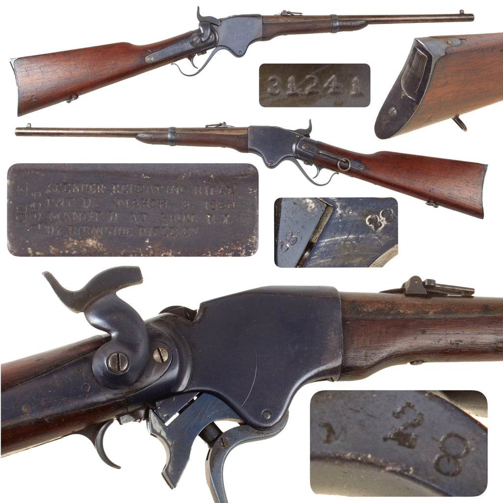 Original U.S. Indian Wars Burnside Rifle Co. Model 1865 Spencer Repeating Saddle-Ring Carbine with Stabler Cut-off - Serial 31241 Original Items