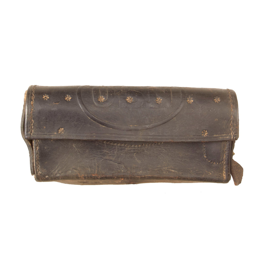 Original U.S. Indian Wars Navy M1879 .45-70 USN Cartridge Box Original Items