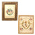 Original U.S. WWI Pair of Framed Embroidered French Souvenirs - 15½ x 18½” & 17½ x 21½” Original Items