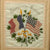 Original U.S. WWI Pair of Framed Embroidered French Souvenirs - 15½ x 18½” & 17½ x 21½” Original Items