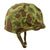 Original U.S. Korean War USMC M1 Helmet with Seaman Paper Company Liner and 1st Pattern USMC Camouflage “Frogskin” Cover - Complete Original Items