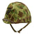 Original U.S. Korean War USMC M1 Helmet with Seaman Paper Company Liner and 1st Pattern USMC Camouflage “Frogskin” Cover - Complete Original Items