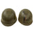 Original WWII U.S. 103rd Infantry Division Painted Rear Seam Swivel Bale M1 Helmet with Seaman Paper Company Liner - Occupation Painted Original Items