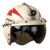 Original U.S. Cold War P-4 Flying Pilot Helmet with Tinted Visor & Thunderbolt Decals Original Items