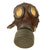 Original German Pre-WWII Gas Mask Converted from WWI M1917 Ledermaske Gas Mask with Early Style Short Canister & Original Straps - Rare Original Items