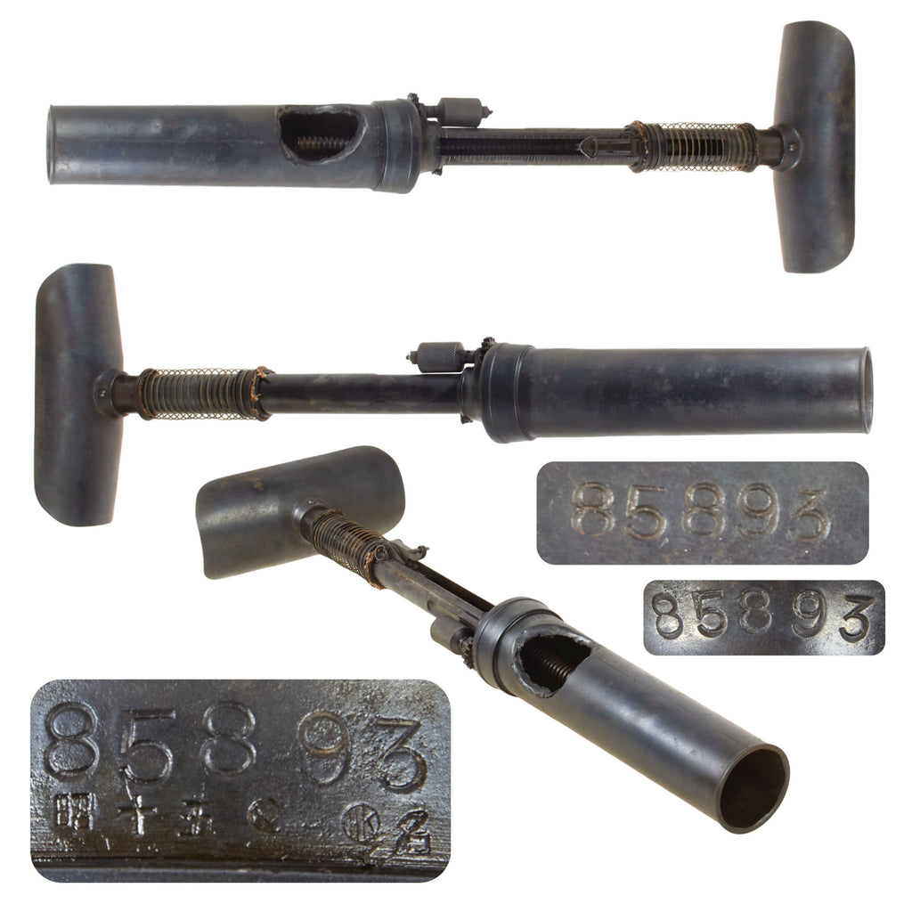 Original WWII Japanese Type 89 Display Grenade Discharger Knee Mortar dated 1940 - Serial 85893 Original Items