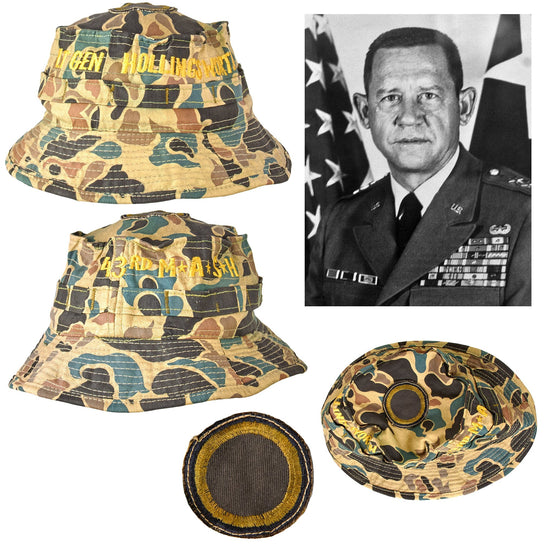 Original U.S. Vietnam War Era 43rd M*A*S*H Korean-Made Boonie Hat for Lieutenant General James Hollingsworth - 43rd MASH was Inspiration for Show Original Items