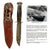 Original U.S. WWII 36th Fighter Squadron Named Case 5” Utility Knife & Belt Scabbard of “The Kankakee Kid” Major William Kenny Giroux - 12 Confirmed Kills Original Items