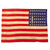 Original U.S. WWI & WWII 48 Star Wool Flags & Banner - Lot of 3 - 32 x 43”, 28 x 112” & 37 x 76” Original Items