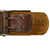 Original German WWII Rare Tropical Afrikakorps DAK Web Belt with 1941 Dated Steel Buckle by Noelle & Hueck and Tropical D-Ring Original Items