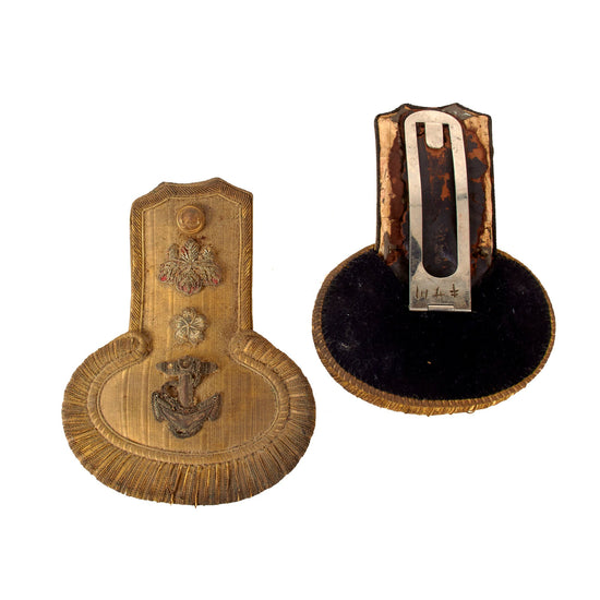 Original Imperial Japanese WWII IJN Navy Rear Admiral’s Epaulettes Original Items