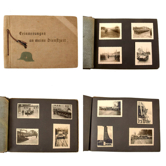 Original German WWII Heer Army Panzer Armored Unit Photo Album with Numerous Panzerkampfwagen I Pictures - 72 Photographs Total Original Items