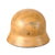Original German WWII Replicated Sand Camouflage Luftwaffe Single Decal M40 Helmet with Replica Liner - Stamped Q62 Original Items