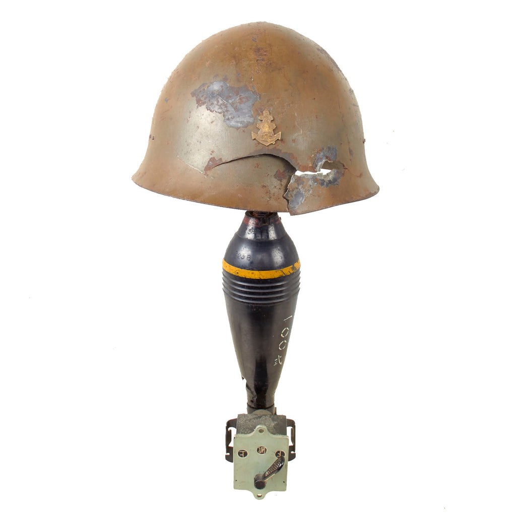 Original WWII Japanese Trench Art Lamp Made from Special Naval
