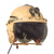 Original U.S. Cold War Named Air Force Selby Shoe Co. P-4 Flying Helmet with Tinted Visor & USAF Decal - Perrelli Original Items