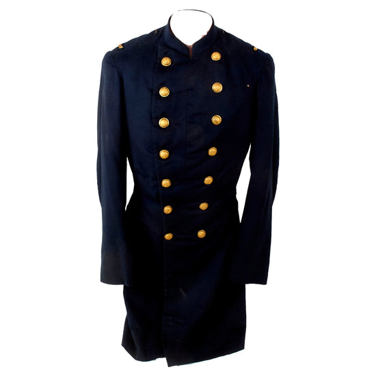 Original U.S. Civil War Era Connecticut General Officer’s Double-Breasted Frock Coat with 1870s Connecticut State Buttons Original Items