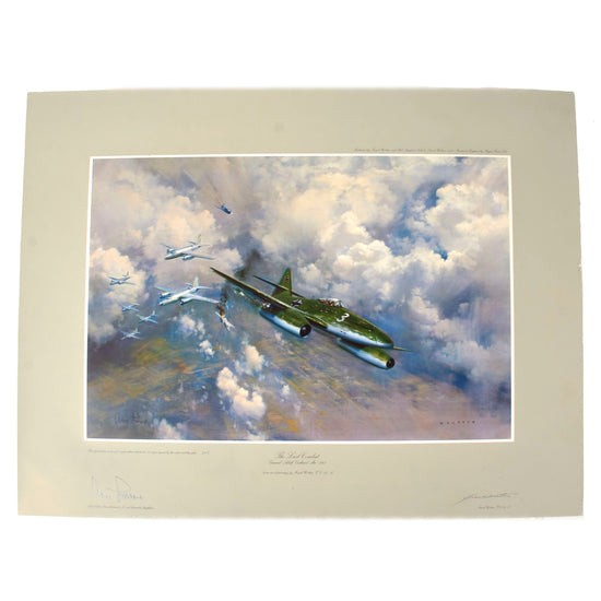 DRAFT Original Signed Limited Edition Print: “JV-44: Squadron of Experts” by Robert Taylor Signed by Four German WWII Aces Including Adolf Galland & Walter Krupinski with Certificate of Authenticity - 23 1/2 x 33” - 393/1000 (Copy) Original Items