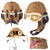 Original WWII German Luftwaffe LKP S101 Summer Pilot Flying Helmet with Avionics & Goggles Original Items