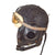 Original German WWII Luftwaffe LKpW101 Leather Winter Flying Helmet with Avionics & Goggles - Size 56cm Original Items