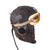 Original German WWII Luftwaffe LKpW101 Leather Winter Flying Helmet with Avionics & Goggles - Size 56cm Original Items