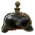 Original Imperial German WWI Grand Duchy of Baden M1915 Artillery EM/NCO Pickelhaube Helmet - Marked JR 111 1916 - Size 56 - Kugelhelm Original Items