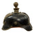 Original Imperial German WWI Grand Duchy of Baden M1915 Artillery EM/NCO Pickelhaube Helmet - Marked JR 111 1916 - Size 56 - Kugelhelm Original Items