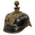 Original Imperial German WWI Grand Duchy of Baden M1915 Artillery EM/NCO Pickelhaube Helmet - Marked JR 111 1916 - Size 56 - Kugelhelm Original Items