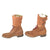 Original U.S. WWII M1943 Double Buckle Combat Service Boots with Stamped Laundry Number - Matched Size 7 Original Items