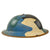 Original U.S. WWI British-Made Mk. I Helmet Shell Painted Camouflage by Veterans in the 1920s with Native American Depiction Original Items