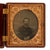 Original U.S. Civil War Sixth Plate Tintype of Union Infantry Sergeant with 1861 in Broken Thermoplastic Case